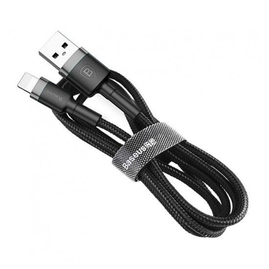 Baseus Kevlar USB Cable Lightning 2.4A 1m CALKLF-BG1 black/grey