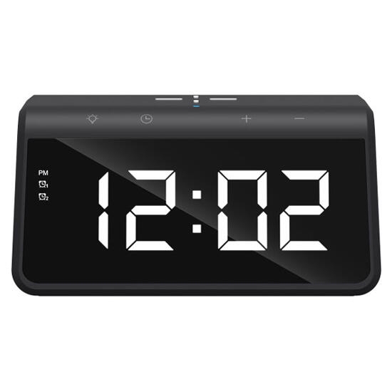 Havit W320 Wireless Charger 15W With Alarm Clock Black