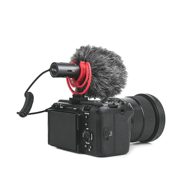 BOYA BY-MM1 AI Worlds 1st AI-Powered Supercardioid On-Camera Microphone Black