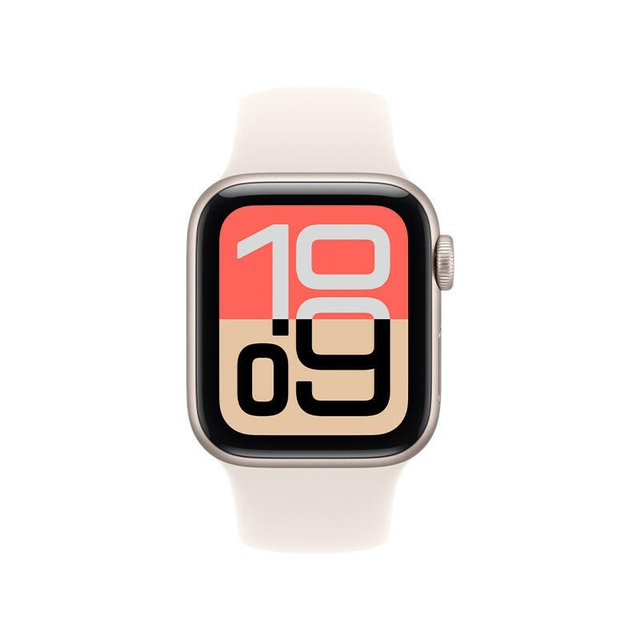 Apple Watch SE 3 GPS 40mm Starlight Aluminium Case With Starlight Sport Band MEH54 M/L
