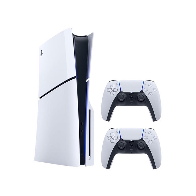 Sony PlayStation PS5 Slim 1TB With 2 Controllers EU White
