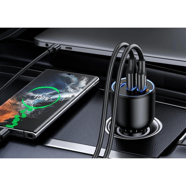 Ugreen 130W Dual USB-C Car Charger 35025 Grey