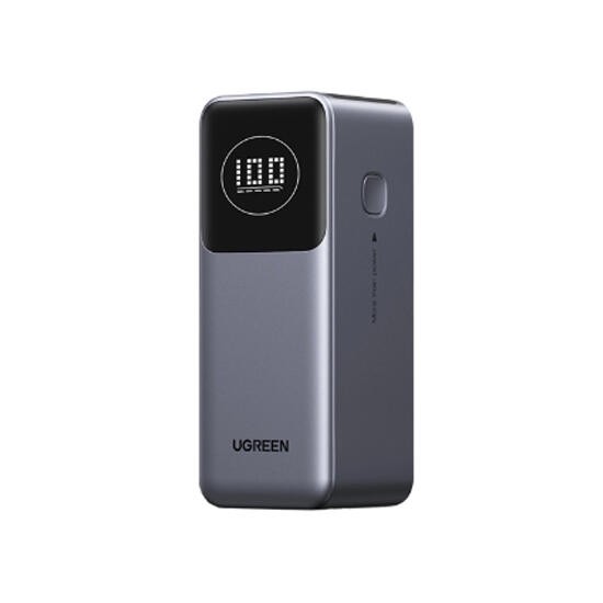 Ugreen Nexode 12000mAh Type-C USB-A Power Bank With Smart Digital Display 35526B Grey