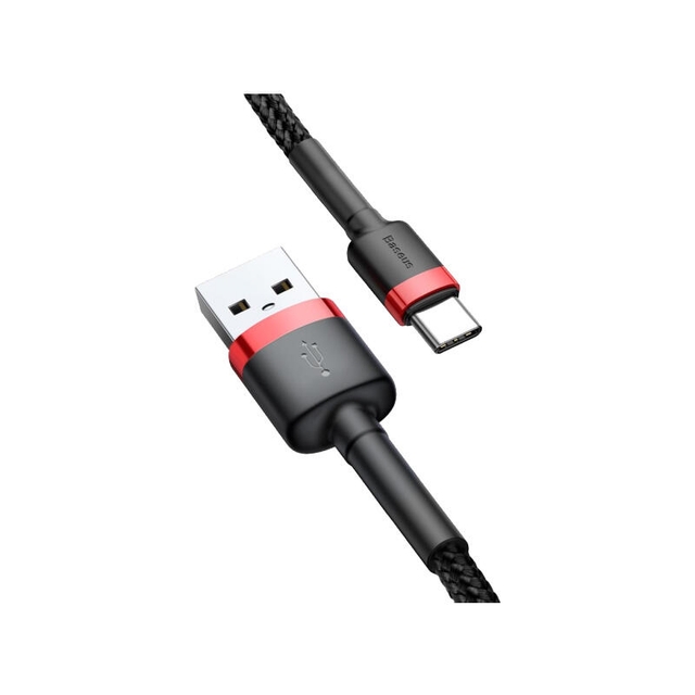 Baseus cafule Cable USB For Type-C 3A 0.5m CATKLF-A91 Red/Black