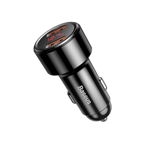 Baseus Magic Series Dual QC Digital Display For Intelligent Car Charging 45W CCMLC20A-01 Black