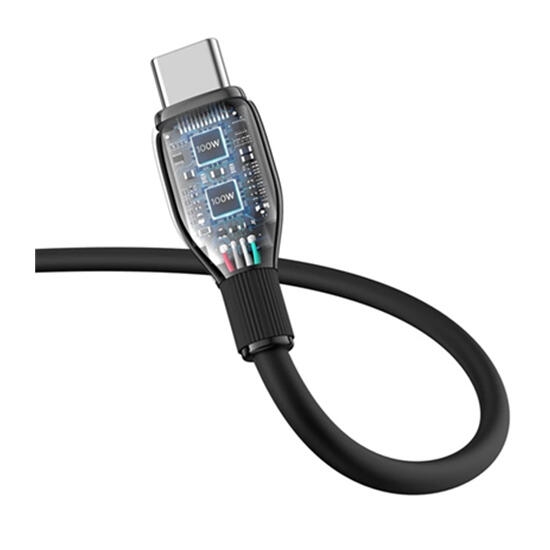 Baseus Pudding Series Fast Charging Cable Type-C to Type-C 100W 2m P10355702111-B2 Cluster Black