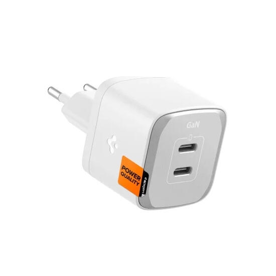 Spigen Wall Charger PD 3.0 35W Dual USB-C Port ACH05146 White