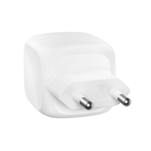 Belkin 50W Dual USB-C GaN Wall CHarger With PPS WCH019kqWH White