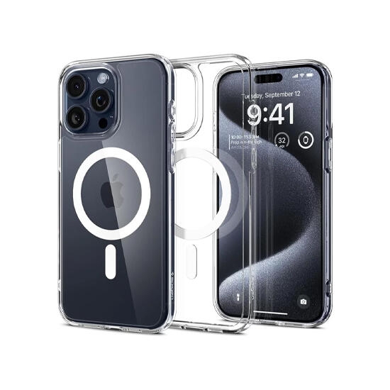 Spigen Ultra Hybrid MagFit Case For Apple iPhone 15 Pro Max ACS06576 White
