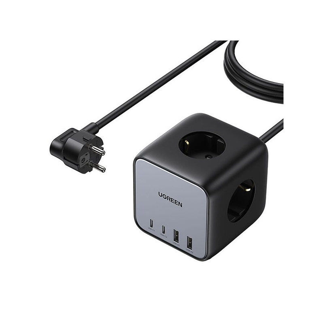 Ugreen Diginest Type-c 65w 3 Socket Charger 1.8m 60113 Black