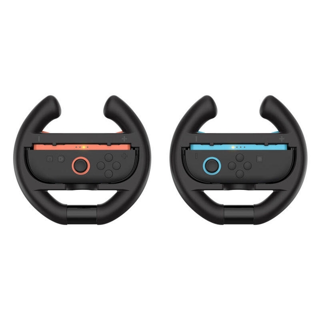 DOBE Switch 2 Steering Wheel Black with Orange-Blue Buttons TNS-3195S