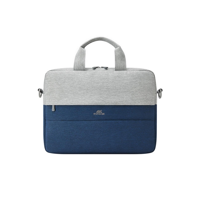 Rivacase 7522 Anti-Theft Laptop Bag 14 Grey/Dark Blue