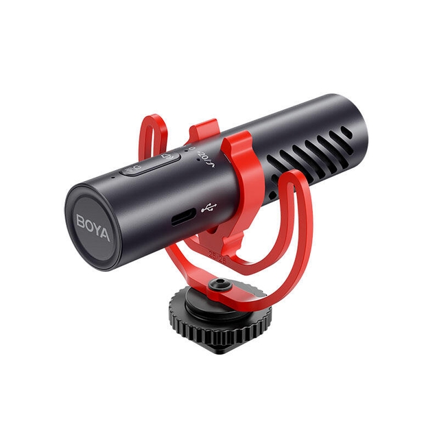 BOYA BY-MM1 AI Worlds 1st AI-Powered Supercardioid On-Camera Microphone Black