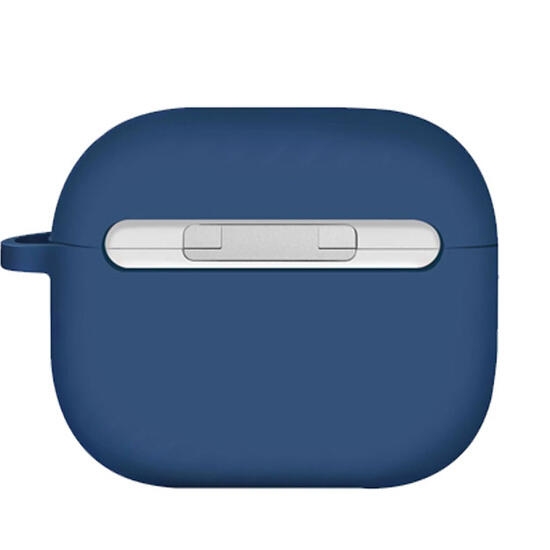 Uniq Nexo Active Hybrid Silicone Airpods 3Rd Gen Case With Sports Ear Hooks Blue