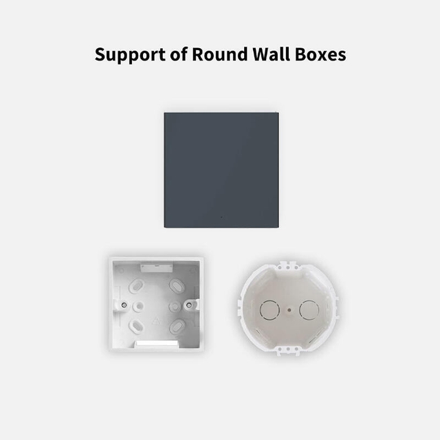 Aqara Smart Wall Switch H1 EU With Neutral Single Rocker Grey