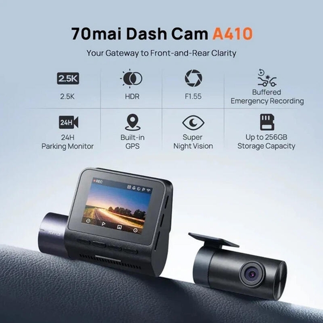 Xiaomi 70mai Dash Cam A410 Set Black