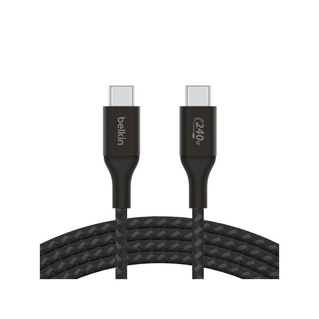 Belkin 240W Braided C-C CABLE 1M CAB015bt1MBK Black