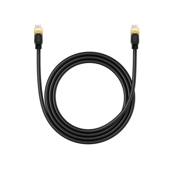 Baseus High Speed CAT8 40Gigabit Ethernet Cable (Round Cable)1.5m B0013320A111-02 Cluster Black
