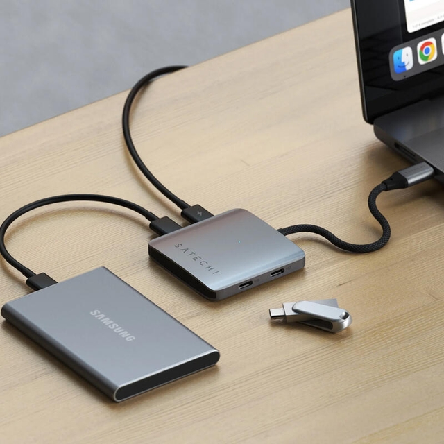 Satechi 4-Port USB-C Hub PD ST-H4CPDM Space Grey