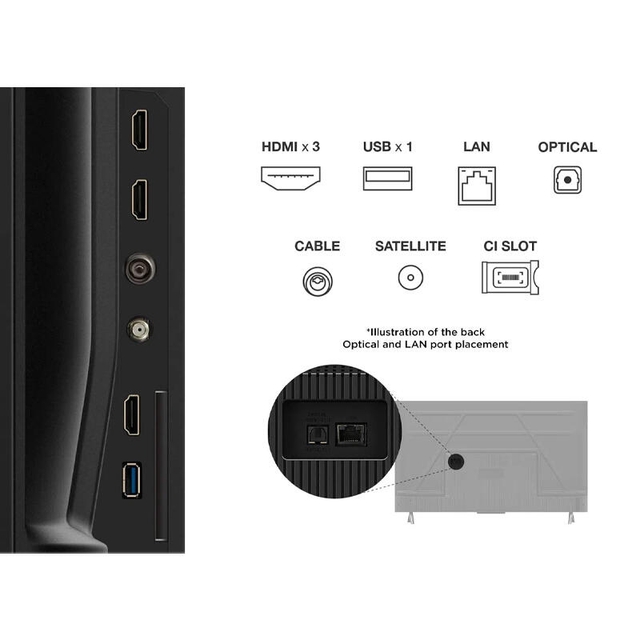 TCL TV 55V6C Black
