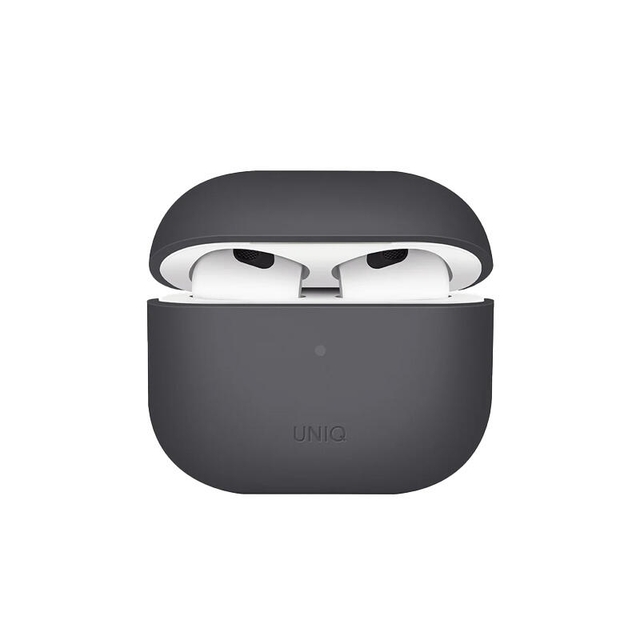 Uniq Lino Hybrid Liquid Silicon Airpods 3Rd Gen Case Grey