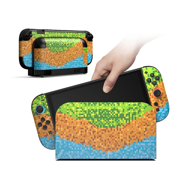 DOBE Switch 2 Fun Console Stickers TNS-5192 Blue/Green