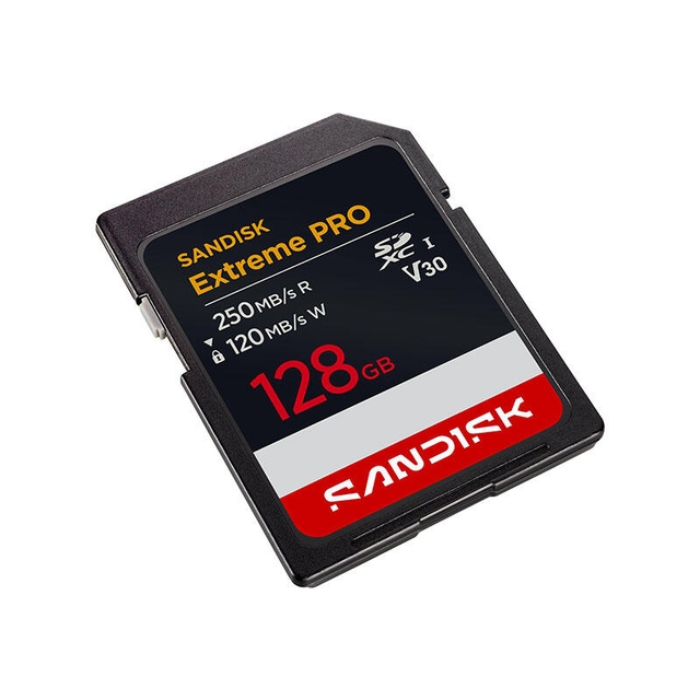 SanDisk 128GB Extreme PRO SD/XC UHS-I Card 250MB/S V30/4K Class 10 SDSDXXJ-128G-GSCIN