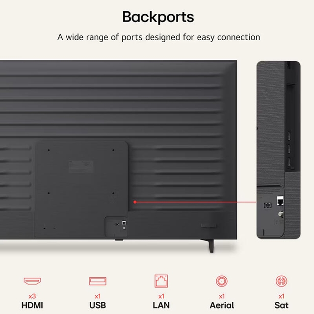 LG TV 65QNED70B6C Black