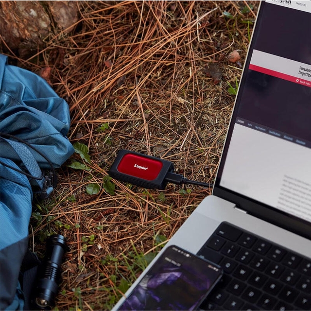 Kingston SXS1000 USB-C External SSD 2TB Red