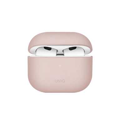 Uniq Lino Hybrid Liquid Silicon Airpods 3Rd Gen Case Pink