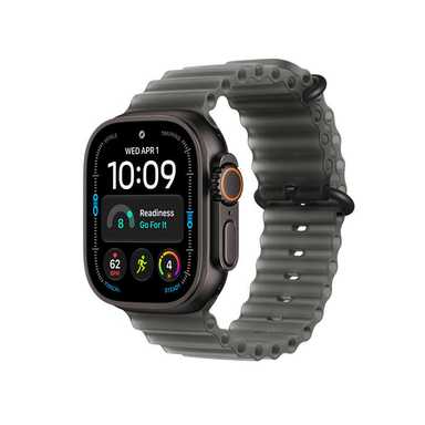 Apple Watch Ultra 4 GPS 49mm Black Titanium Case with Translucent Black Ocean Band
