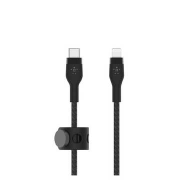 Belkin Boostcharge PRO Flex USB-c to Lightning 1M CAA011bt1MBK Black 