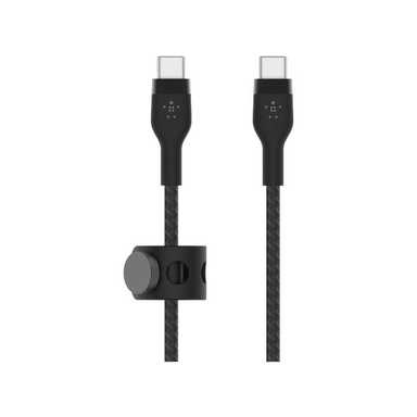 Belkin BoostCharge PRO Flex USB-C to USB-C Braided Silicone Cable 3M CAB011bt3MBK Black