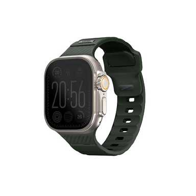 Uniq Stride FKM Rubber Apple Watch Strap 45/44/42mm Moss Green