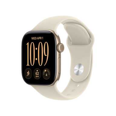 Apple Watch Series 12 GPS 42mm Light Gold Aluminium Case with Sand Sport Band