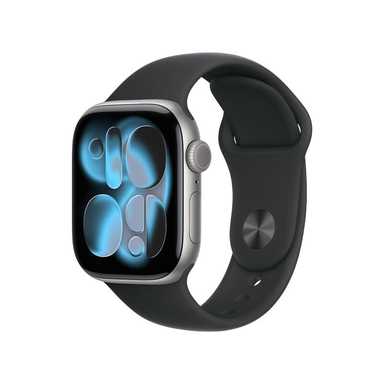 Apple Watch Series 11 GPS 42mm Space Grey Aluminium Case With Black Sport Band MEQW4 S/M