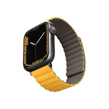 Uniq Revix Reversible Magnetic Apple Watch Strap 49/45/44/42Mm Mustard/Khaki
