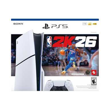 Sony PlayStation PS5 Slim 1TB NBA 2K26 Bundle White