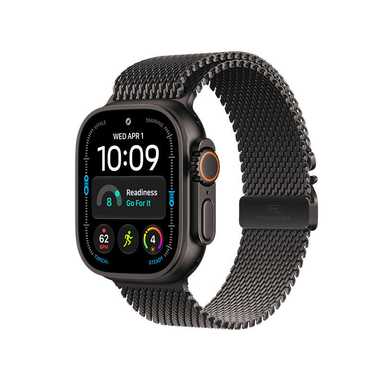 Apple Watch Ultra 4 GPS 49mm Black Titanium Case with Black Titanium Milanese Loop