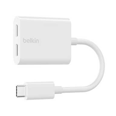 Belkin USB-C Audio Charge Adapter White