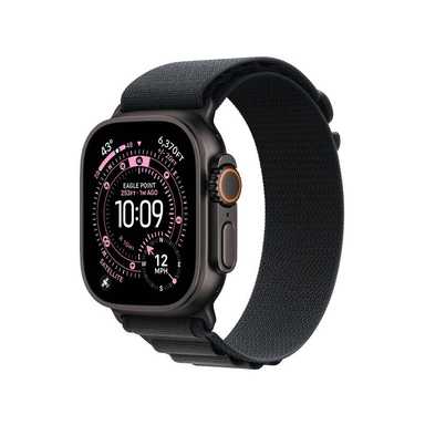 Apple Watch Ultra 3 49mm Black Titanium Case With Black Alpine Loop MF0X4 L