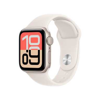 Apple Watch SE 3 GPS 40mm Starlight Aluminium Case With Starlight Sport Band MEH54 M/L