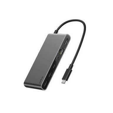 Belkin Connect USB-C 8-IN-1 Multiport Hub 2.5GBE INC024hqSGY Grey