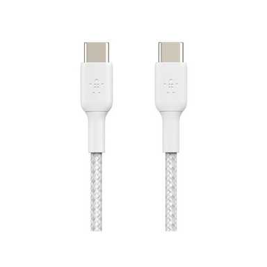 Belkin BoostCharge USB-C to USB-C Braided Cable 0.15M CAB004bt0MWH White