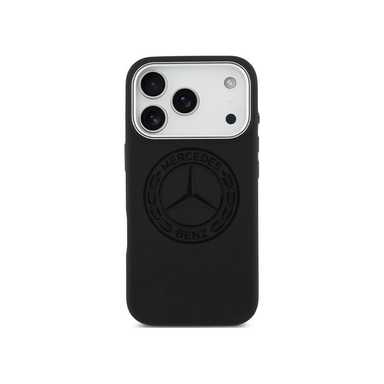 Mercedes-Benz HC Magsafe Leathe HC HC Magsafe Silicone Vintage Logo Iphone 17 Pro MEHMP17L25LSOVILK Black