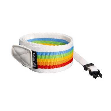 Polaroid Camera Strap Flat Rainbow Grey