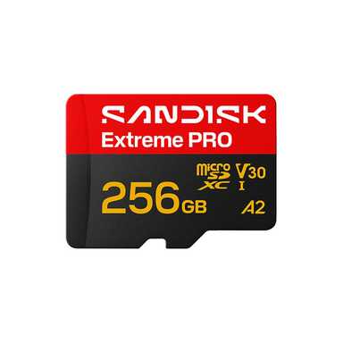 SanDisk 256GB Extreme PRO microSDXC UHS-I V30 A2 250MB/s 256GB SDSQXCJ-256G-GS6MA