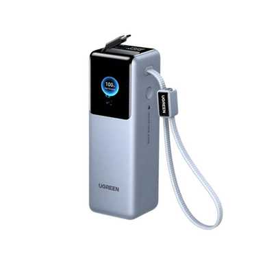 Ugreen Nexode 25000mAh Type-C USB Power Bank With Retractable Cable 75702B Grey