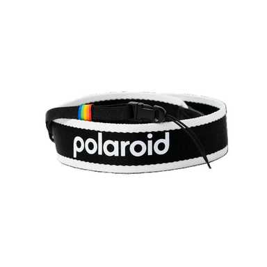 Polaroid Camera Strap Flat Black/White