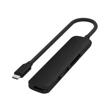 Satechi 6-in-1 USB-C Slim Multiport Adapter ST-P6SK Black
